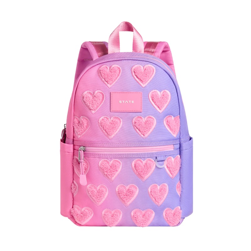 Kane Backpack – Ombre Fuzzy Hearts