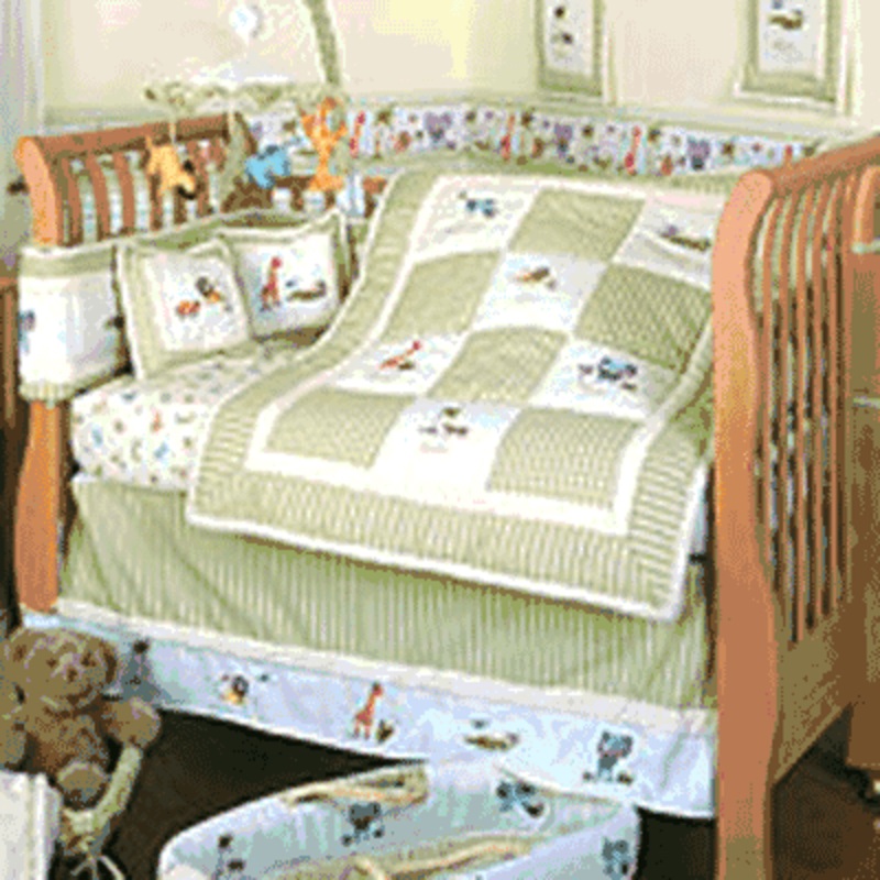 KidsLine Savannah 6 Piece Crib Bedding Set