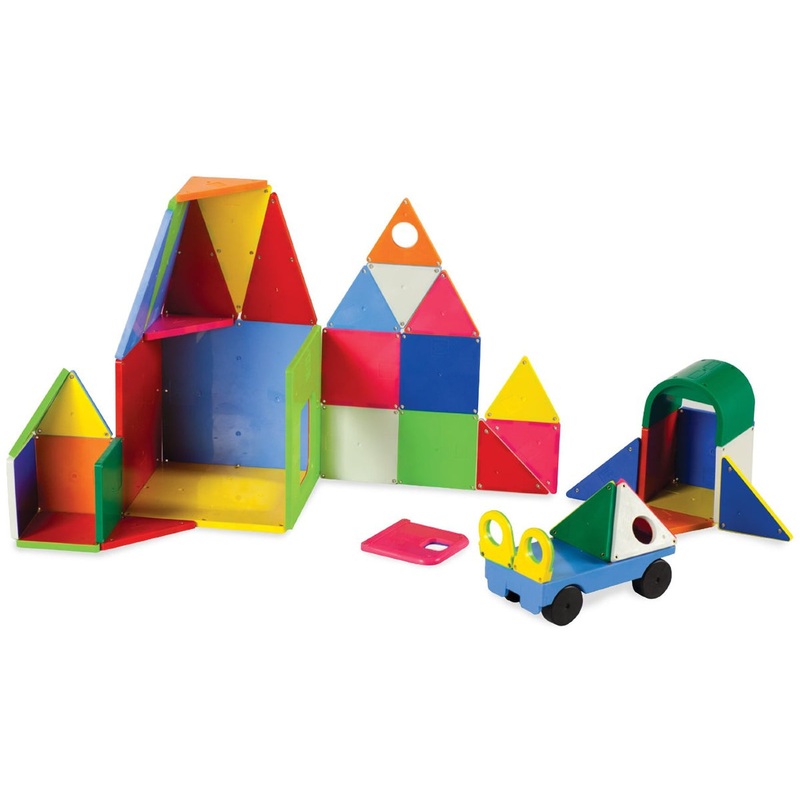 Magna-Tiles Solid Colors, 48 Piece DX Set