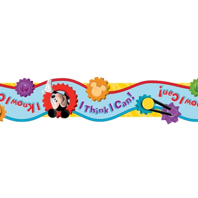 Mickey Mouse Clubhouse I Think I Can Extra Wide Cut Deco Trim