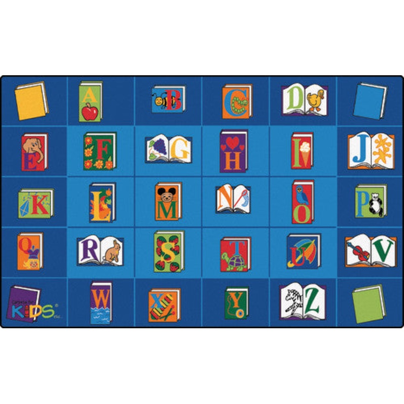 Reading by the Book Seating Rug, 7’6″ x 12′ Rectangle