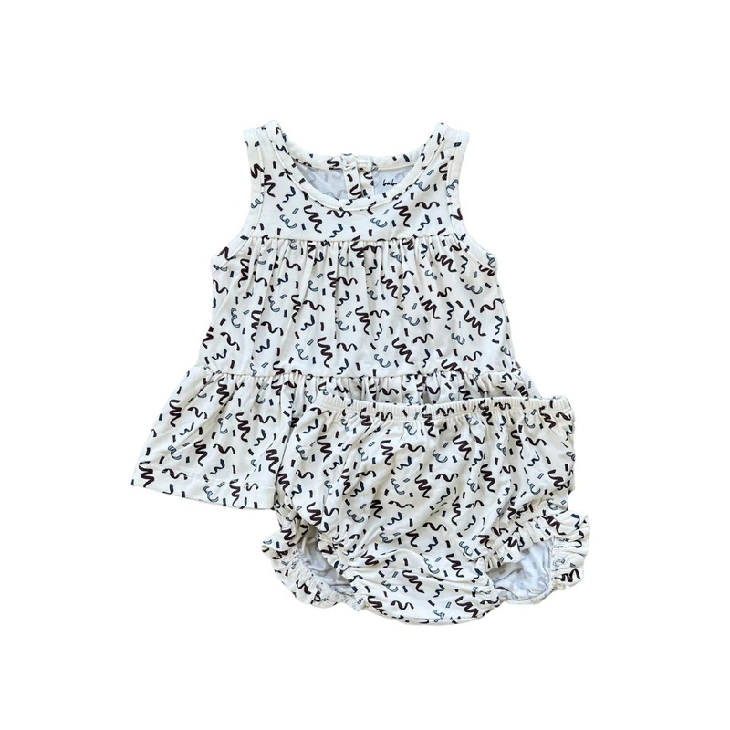 Baby Sprouts Double Peplum Tank Set | Patriotic Ribbon