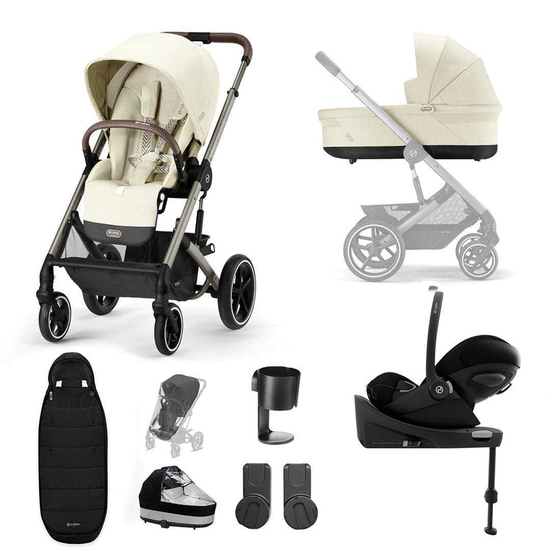 CYBEX Balios S Lux + Cloud G Luxury Bundle – Seashell Beige
