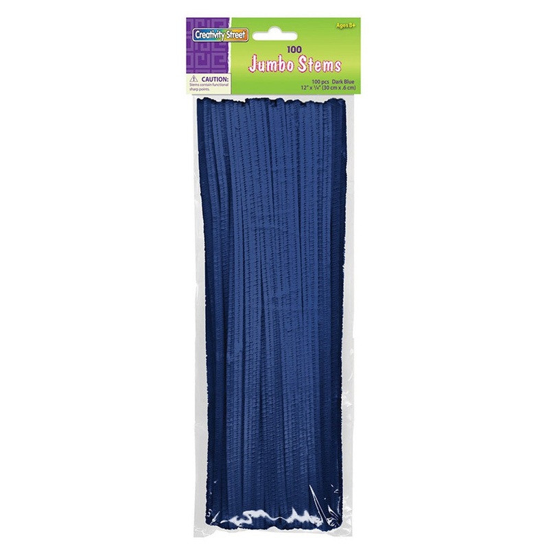 Dark Blue Jumbo Chenille Stems