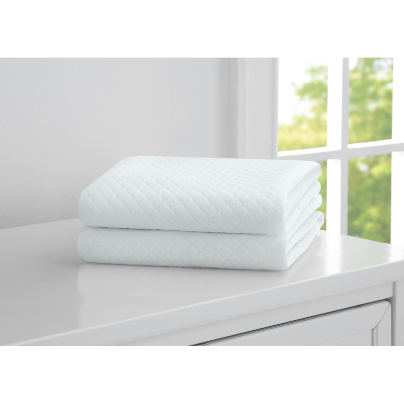 Fitted Bassinet Sheet Set, 2-Pack  Compatible with the Following Simmons Kids Bassinet: 25576