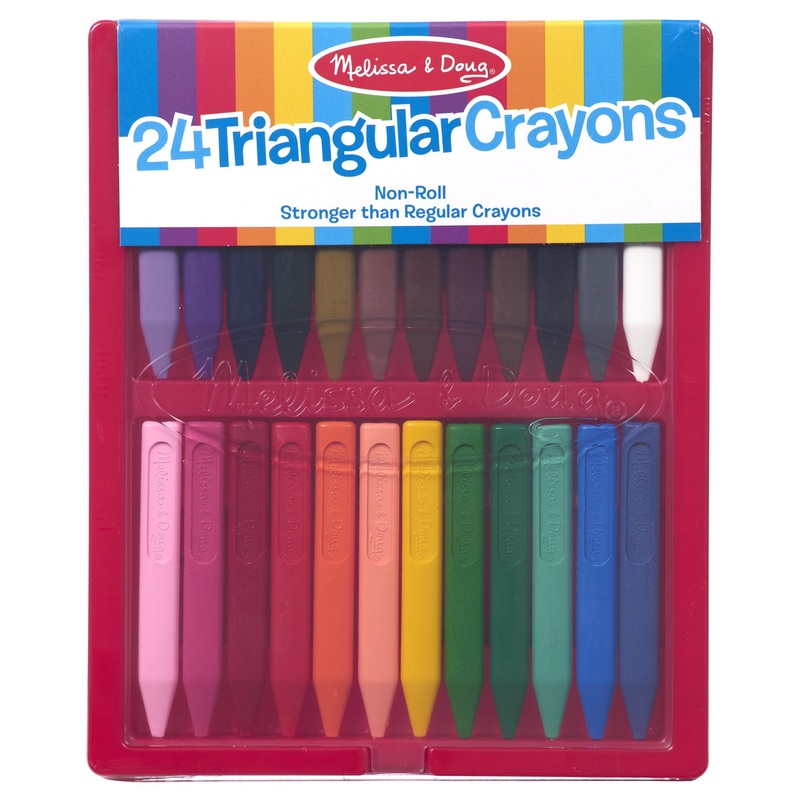 Melissa & Doug 24 Triangular Crayons