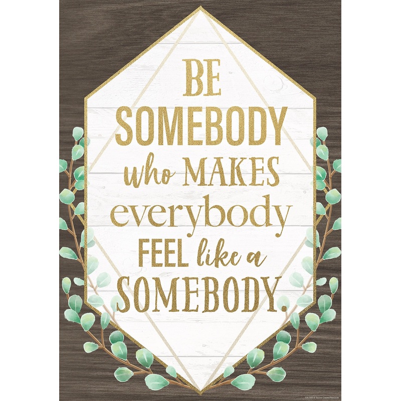 Be Somebody Who Makes Everybody Feel like a Somebody Positive Poster
