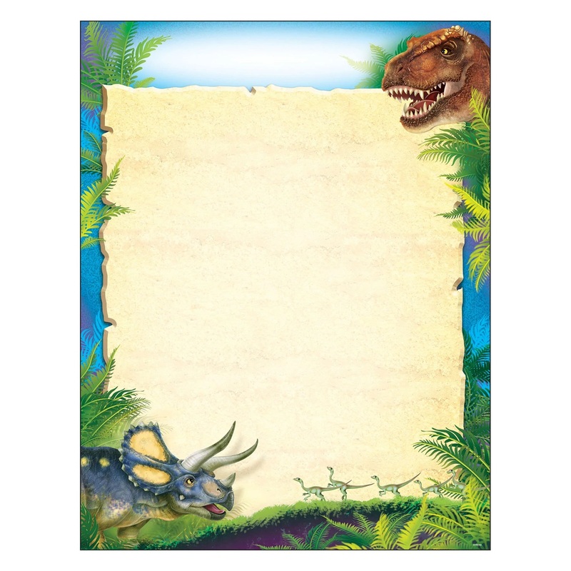 Blank Discovering Dinosaurs Learning Chart