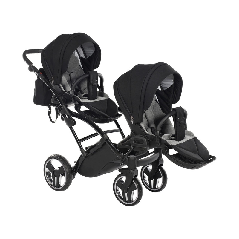 JUNAMA CORE BLACK DUO SLIM – 2IN1 (2 X CARRYCOTS & 2 X SEAT UNITS)