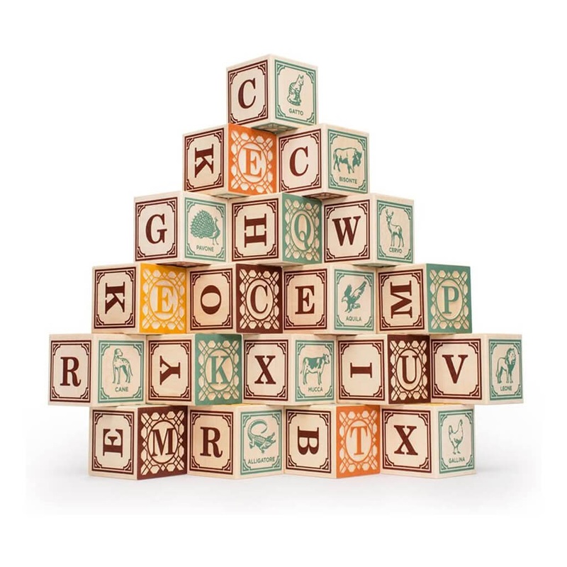 Uncle Goose ABC Blocks Italian