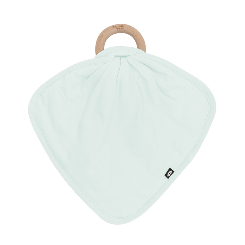 Lovey in Dew with Removable Wooden Teething Ring