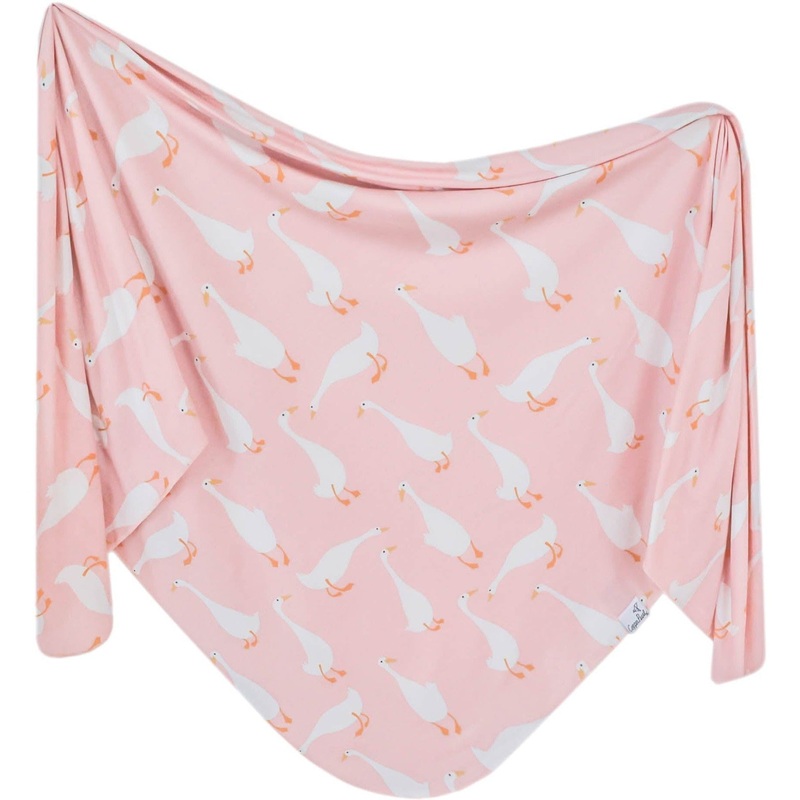 Copper Pearl Knit Swaddle Blanket | Goosie