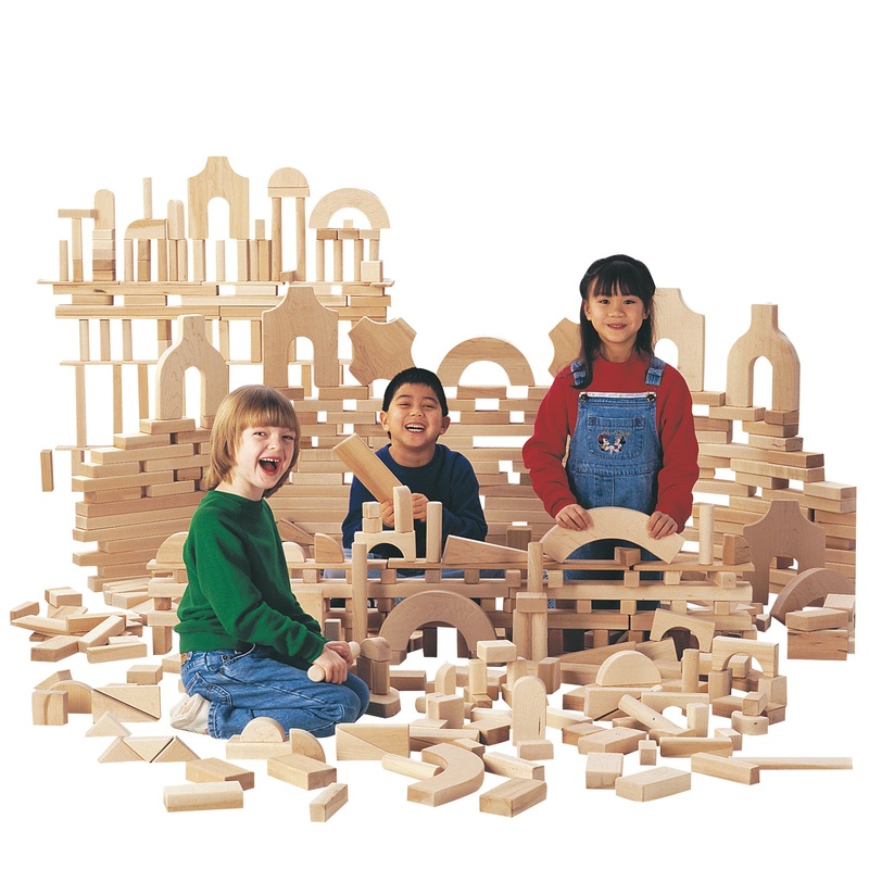 Jonti-Craft Unit Blocks 340 Piece Set – Small Classroom