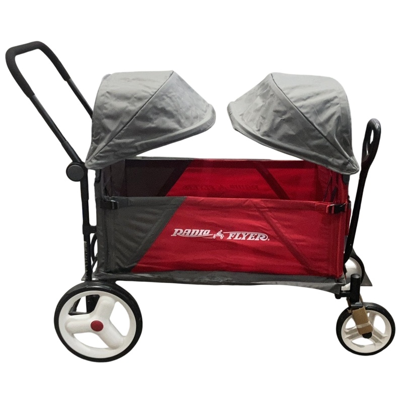 Radio Flyer Discovery Stroll ‘N Wagon With Canopies, Red