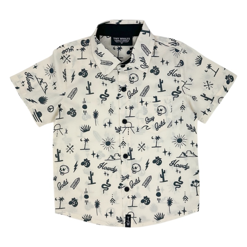 Tiny Whales Malone Short Sleeve Button Up