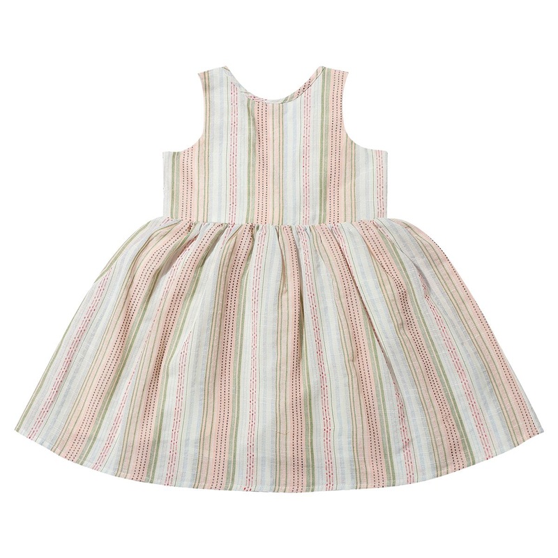 Jewel Dress – Pink Multi Stripe