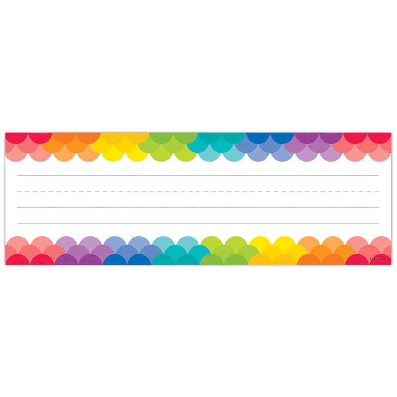 Rainbow Scallops Name Plates