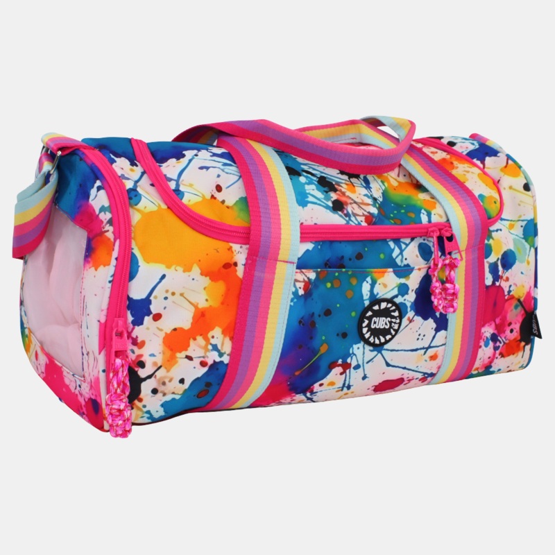 Splashing Paint Large Duffel One Side Pocket
