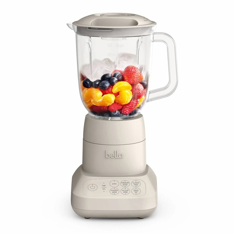 Flip and Store Blender Oatmilk: 10-Speed Countertop Blender, 48oz Capacity, 450W, Dishwasher-Safe Parts, Beige