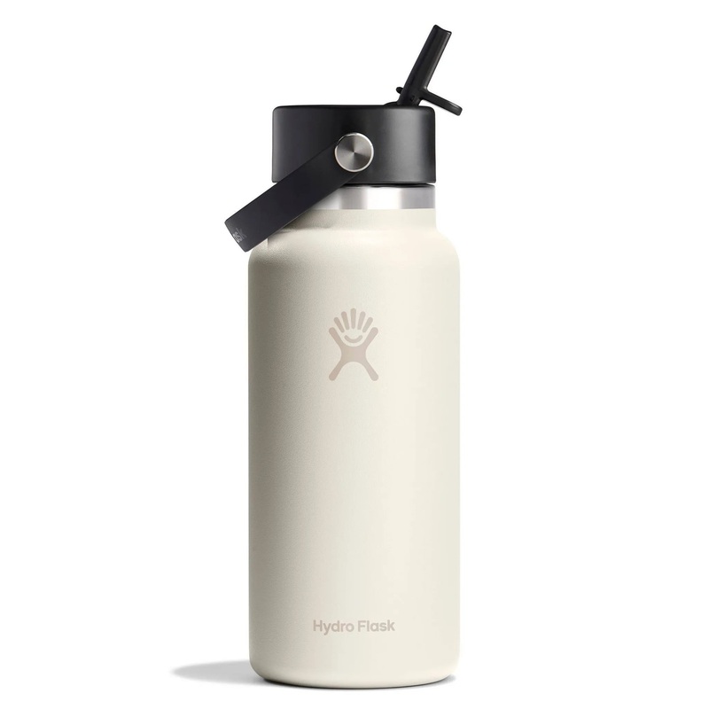 Hydro Flask 32oz Wide Mouth Flex Straw Water Bottle Ivory