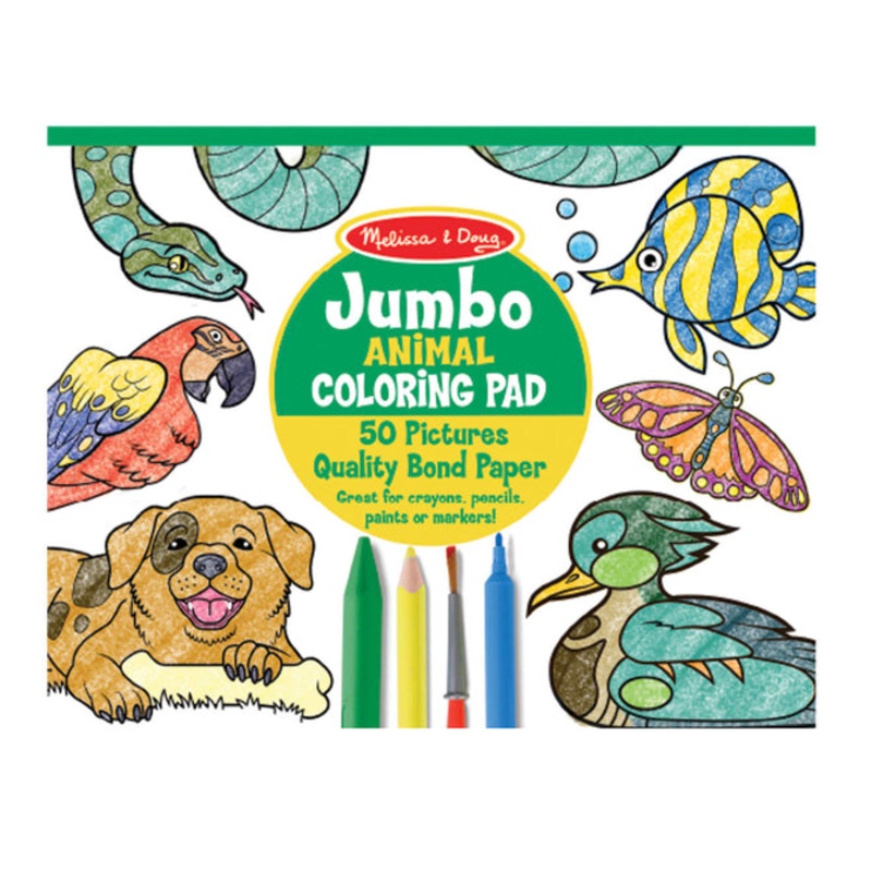 Melissa and Doug Jumbo Coloring Pad – Animals