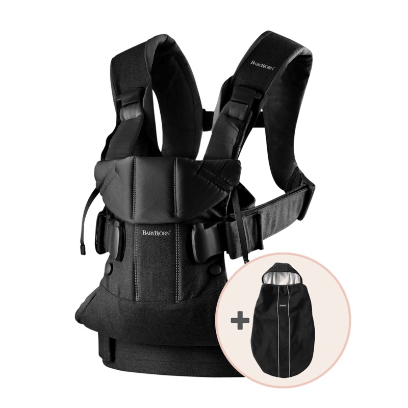 BabyBjorn Baby Carrier One / One Air and Carrier Cover Bundle
