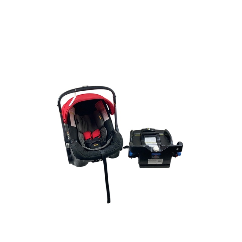 Doona Infant Car Seat & Stroller Combo, 2022, Flame Red