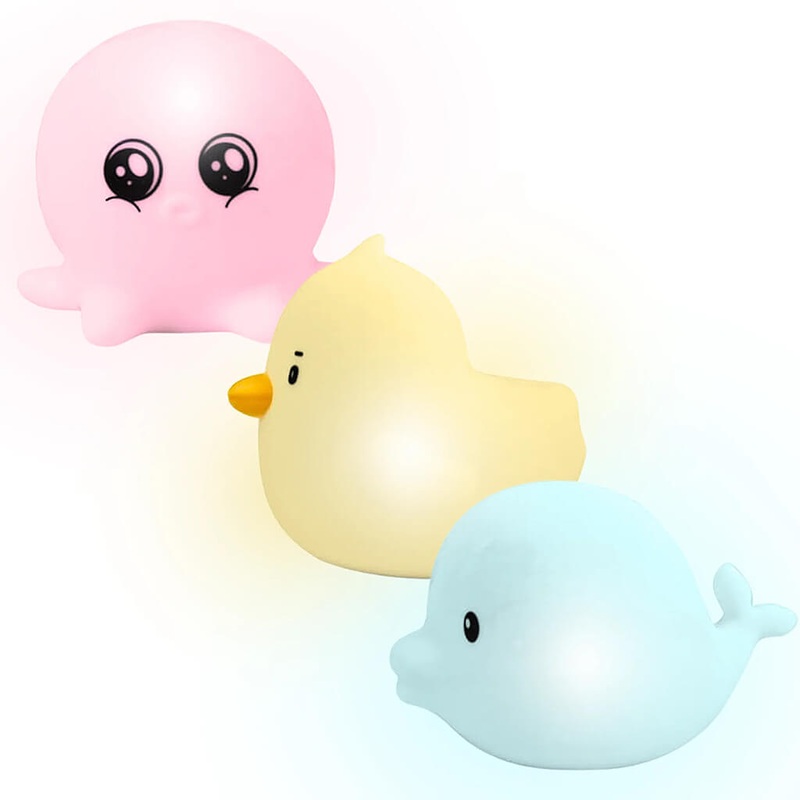 LumiSplash Glowing Bath Toys – 3 Pack