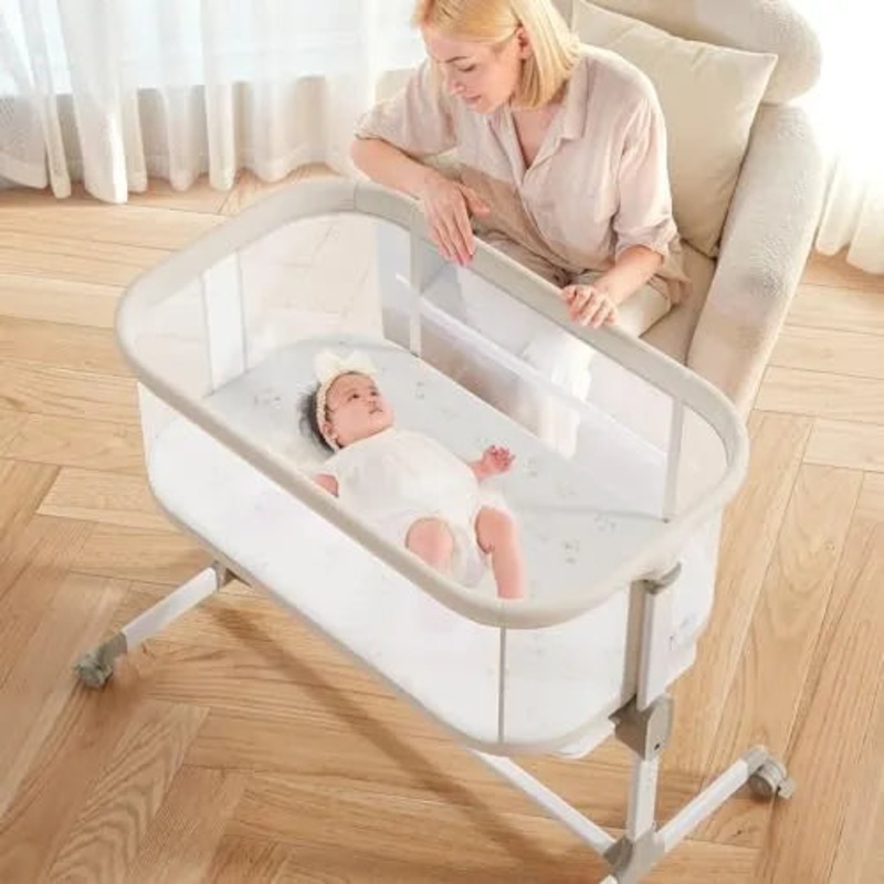 Baby Bassinets Bedside Sleeper, Beige (See Description)