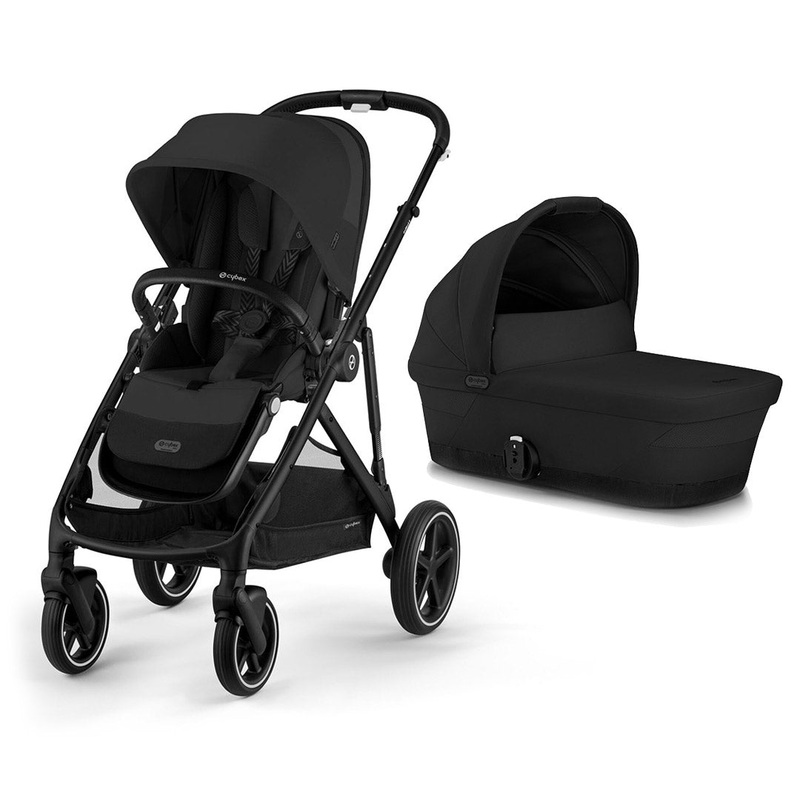 CYBEX Gazelle S Pushchair & Carrycot – Moon Black – Black
