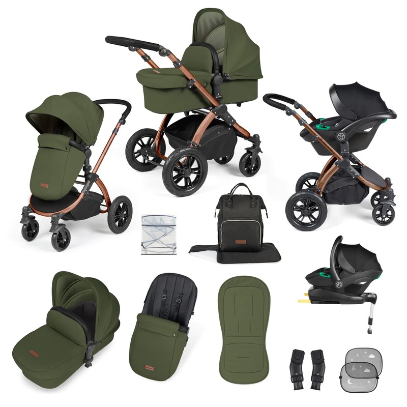 Ickle Bubba – Stomp Luxe – All in One i-Size Stratus Travel System & Isofix Base