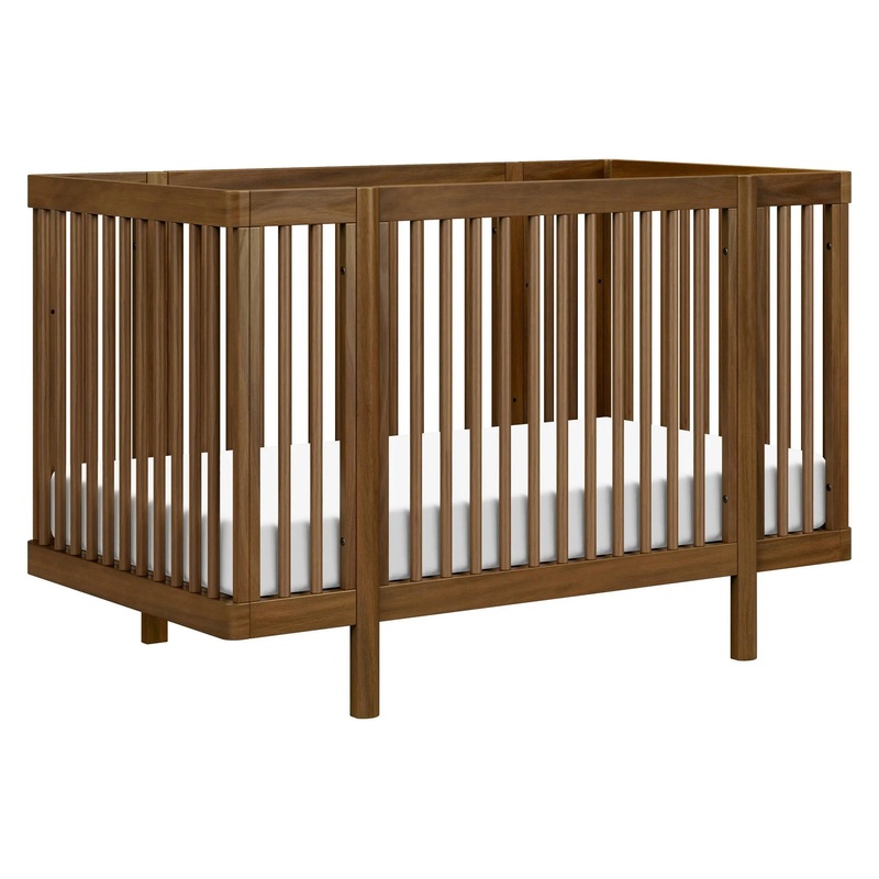 Pogo 8-in-1 Convertible Crib with All-Stages Conversion Kits – Natural Walnut