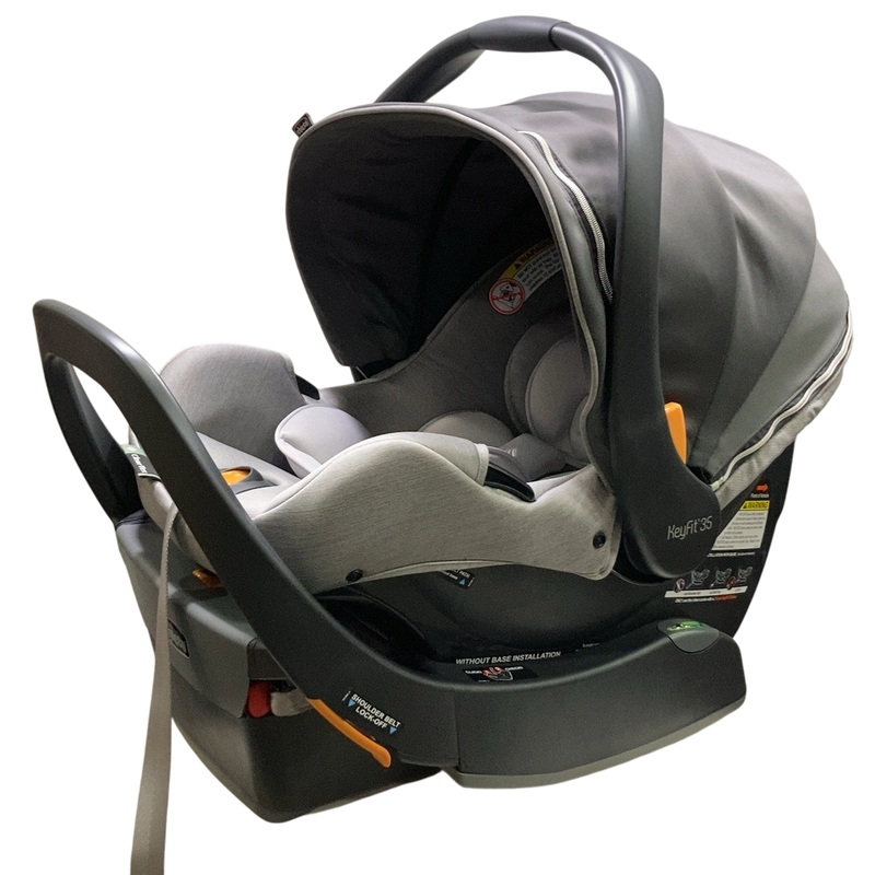 Chicco KeyFit 35 Zip ClearTex Infant Car Seat, 2024, Ash