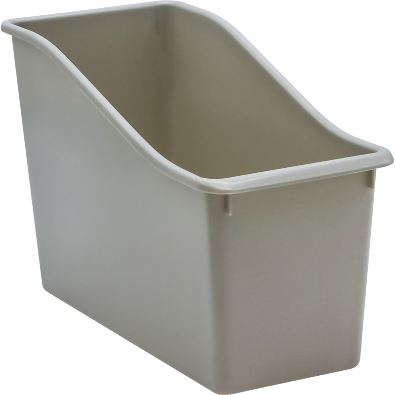 Gray Plastic Book Bin
