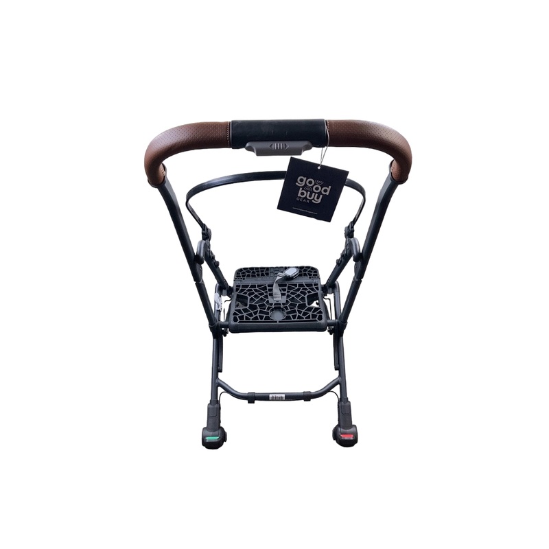 UPPAbaby MINU Stroller Frame Only, Black with Saddle Leather
