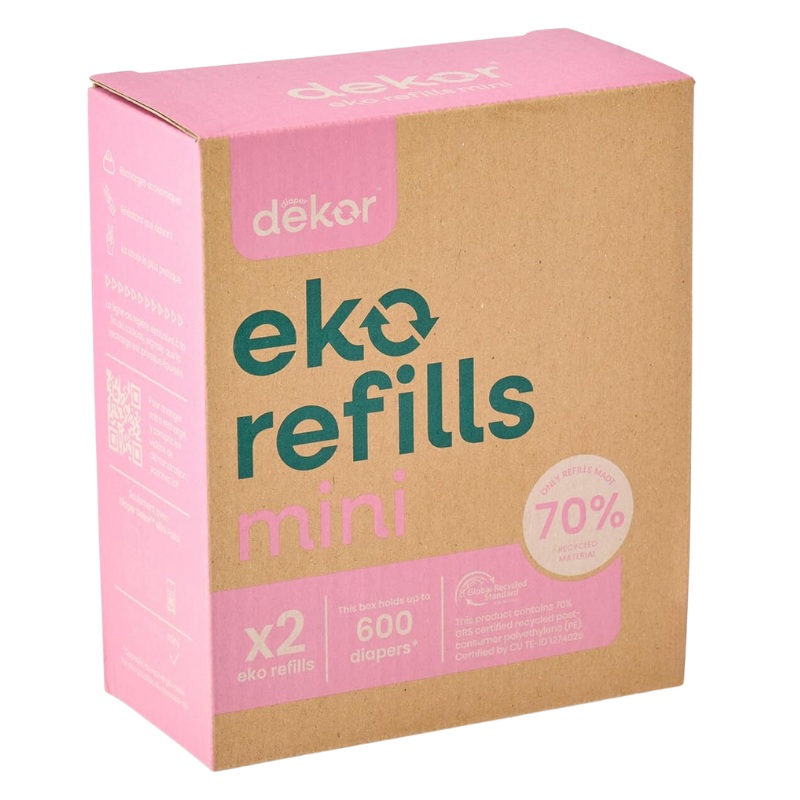 Eko Mini Diaper Pail Refills – 2 Pack