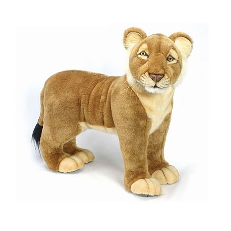 HNC Realistic Plush Animal Standing Lion Cub 19 inches