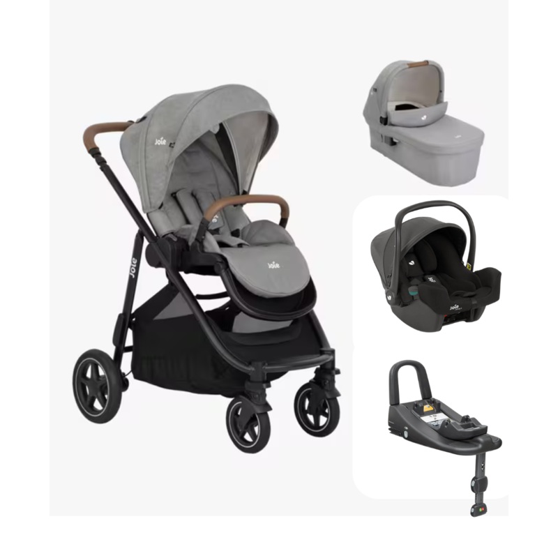Joie Versatrax Travel System – iSnug2 & Advance Base – Pebble