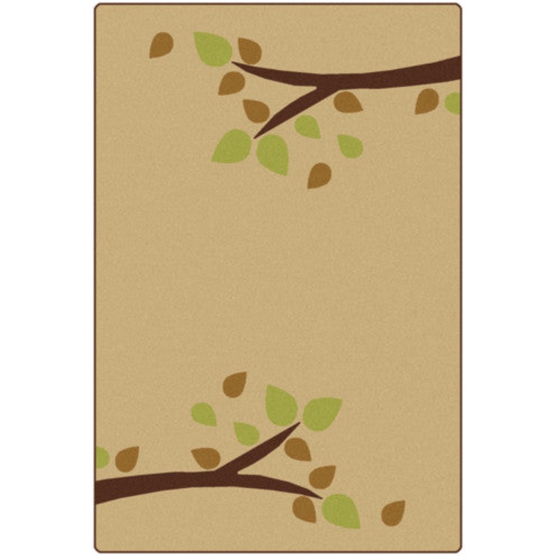 KIDSoft Branching Out Carpet, 6′ x 9′, Tan