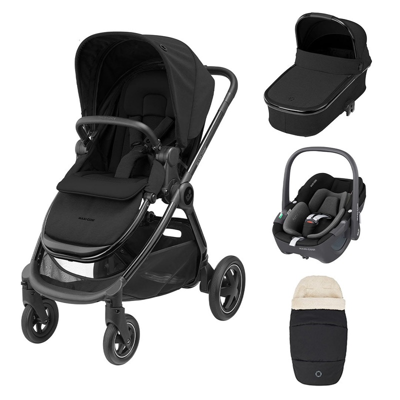 Maxi-Cosi Adorra Luxe Pebble 360 Travel System – Twillic Black