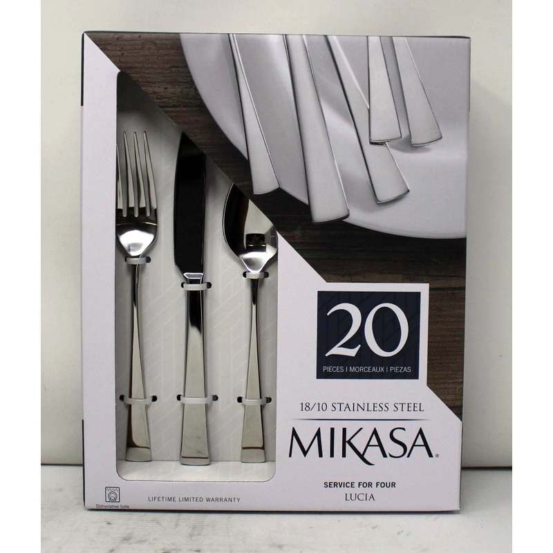 Mikasa 20-Piece Lucia Stainless Steel Flatware Set