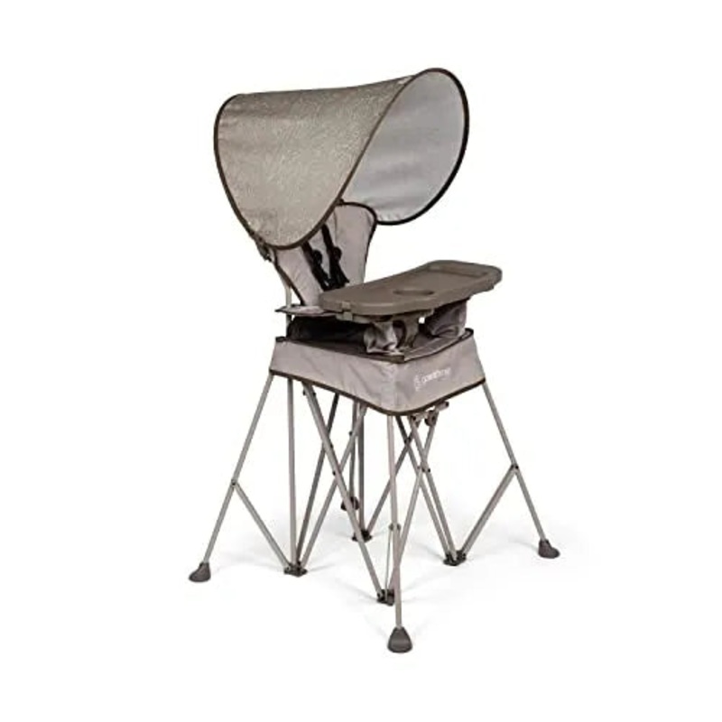 Baby Delight Go With Me Uplift Portable High Chair with Canopy – Sandstone