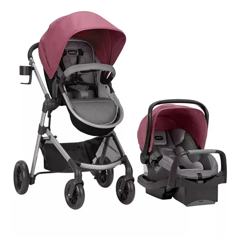 Modular Travel System with Safemax Infant Car Seat – Dusty Rose (See Description)