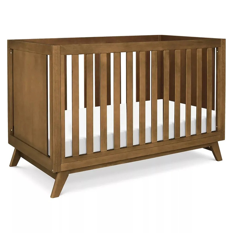 Otto 3 in 1 Convertible Crib – Walnut