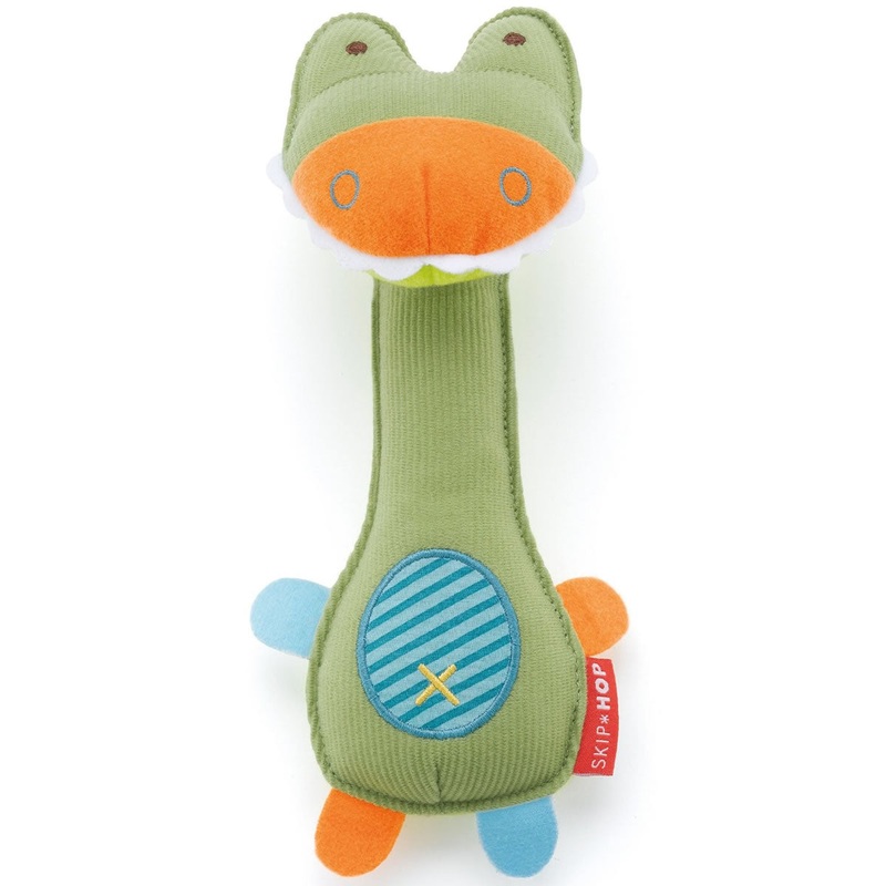 Skip Hop Giraffe Safari Squeeze-Me Rattle – Crocodile