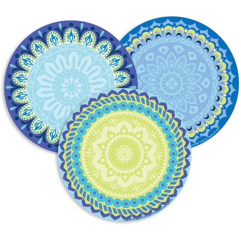 Blue Harmony Assorted Round Paper Cut Outs