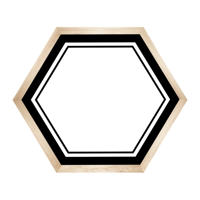 Simply Boho Hexagons Name Tags(C)