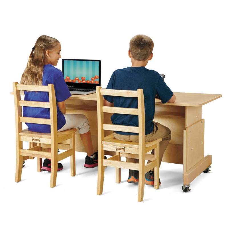 Jonti-Craft Apollo Double Computer Desk – Maple Top