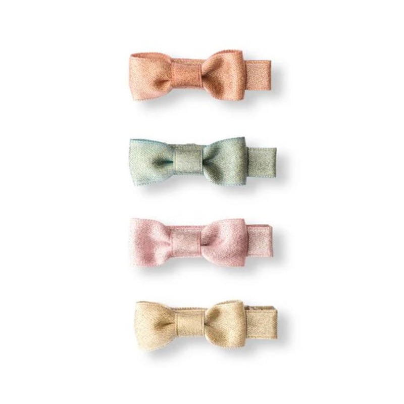 Lilies & Roses Baby Hair Clips – Pastel Bows