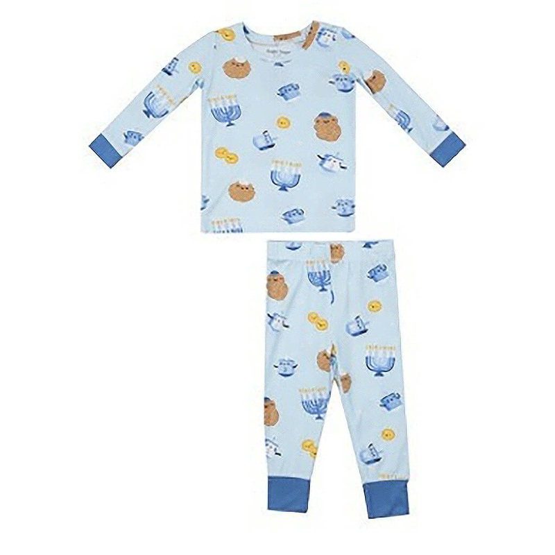 Long-Sleeve Pajama Set Hanukkah